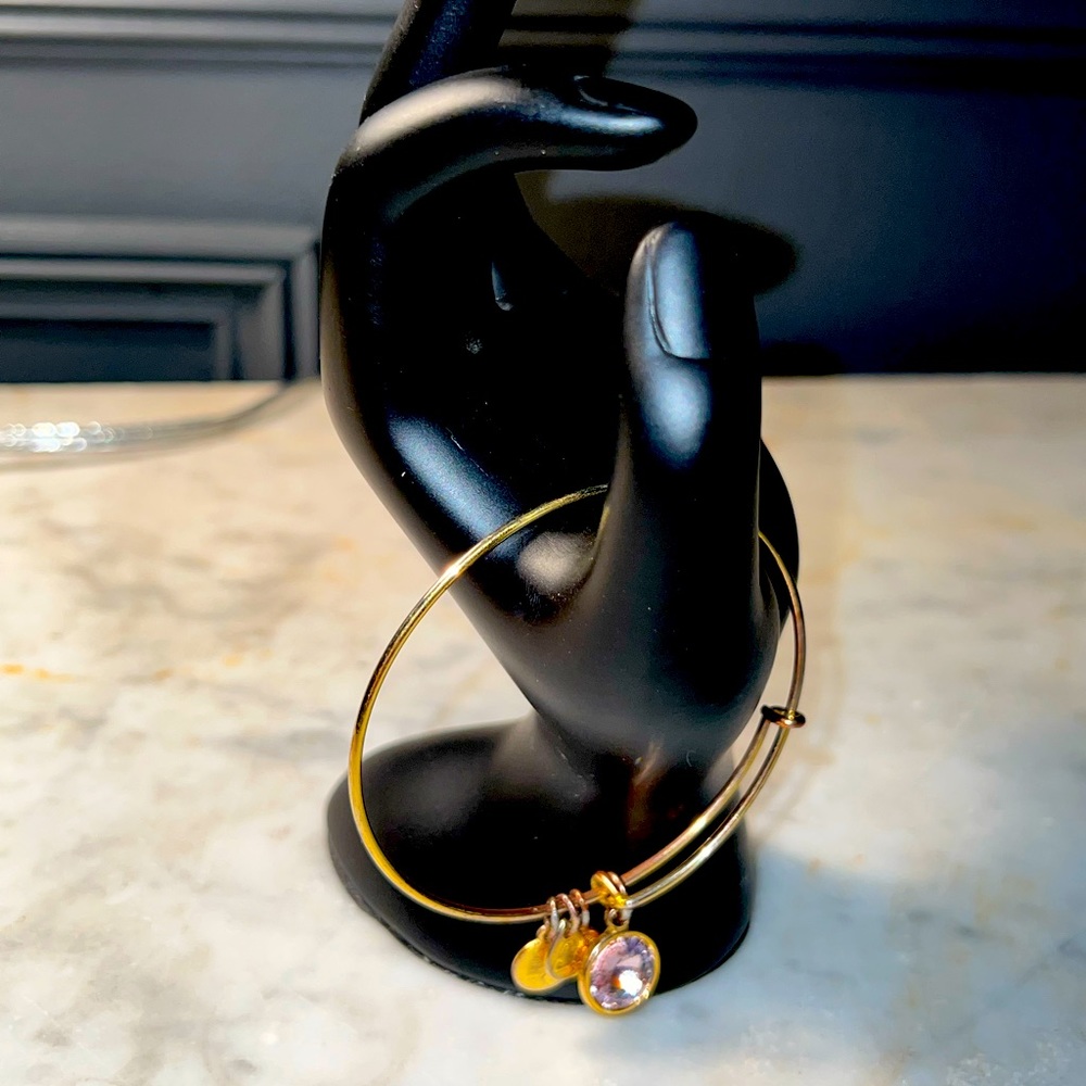 Alex & Ani Birthstone Charm Bangle Bracelet